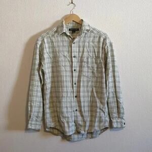 Structure 100% cotton‎ button down plaid shirt size Small